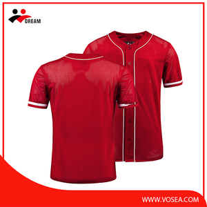 2017 most popular oversized button baseball jersey - Product Image 4