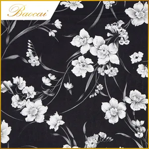 Hot sale different kinds of soft elegant custom digital printing cotton fabric