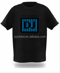 サウンドアクティベートLED Tシャツ最も安いTシャツ個人的にTシャツ - Product Image 5