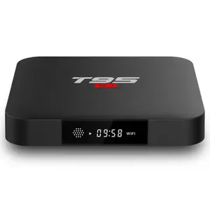 Shenzhen IMO android smart tv box T95 S1 S905W 1G 8G 2G 16G android tv box dual tuner with ATV full stock now