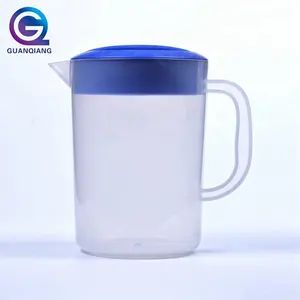 Jarra de agua de plástico con tapa, jarra de plástico de grado alimenticio de 2,2 L y teteras, personalizada, PC y San, 720 Uds.