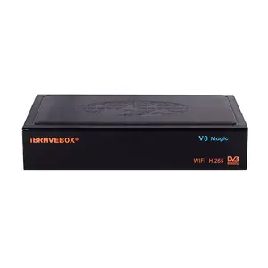 Mpeg-4 hd DVB-S/S2 מקלט iBRAVEBOX V8 קסם תמיכה PowerVu, דרה & מפתח ביס