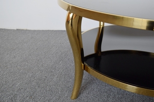 C10 Oro <span class=keywords><strong>rotondo</strong></span> di <span class=keywords><strong>vetro</strong></span> tavolino <span class=keywords><strong>per</strong></span> soggiorno - Product Image 6