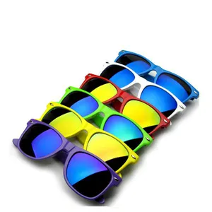 Billige sonnenbrille Benutzerdefinierte eigenen logo Neon Förderung sonnenbrille mit UV 400 party brille