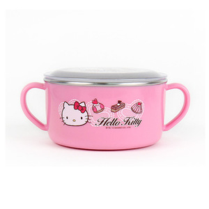 Dễ Thương Phim Hoạt Hình Kim Loại Mini Soup Bowl Với Nắp Nhựa - Product Image 2