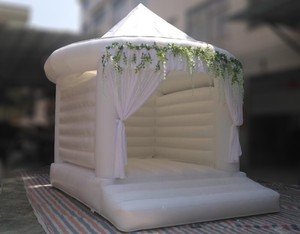 Ngoài Trời <span class=keywords><strong>Inflatable</strong></span> Wedding Bouncy Castle <span class=keywords><strong>Inflatable</strong></span> Trắng Nhảy Bouncer Nhà Để Bán - Product Image 4