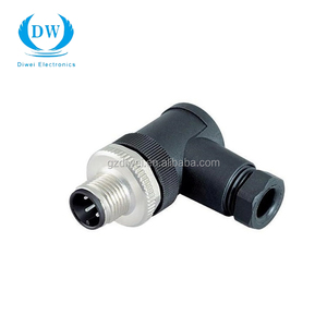 Longevidad codo montado zócalo impermeable pareja <span class=keywords><strong>M12</strong></span> conector de metal para <span class=keywords><strong>el</strong></span> servicio médico - Product Image 4