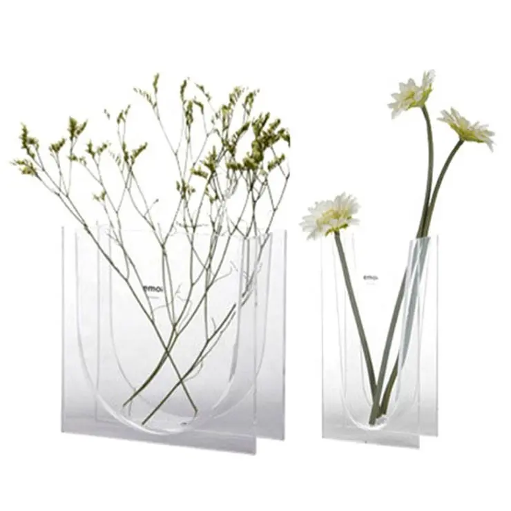 Fabriek prijs transparante tafelblad bloem acryl vaas kleine bloem vaas
