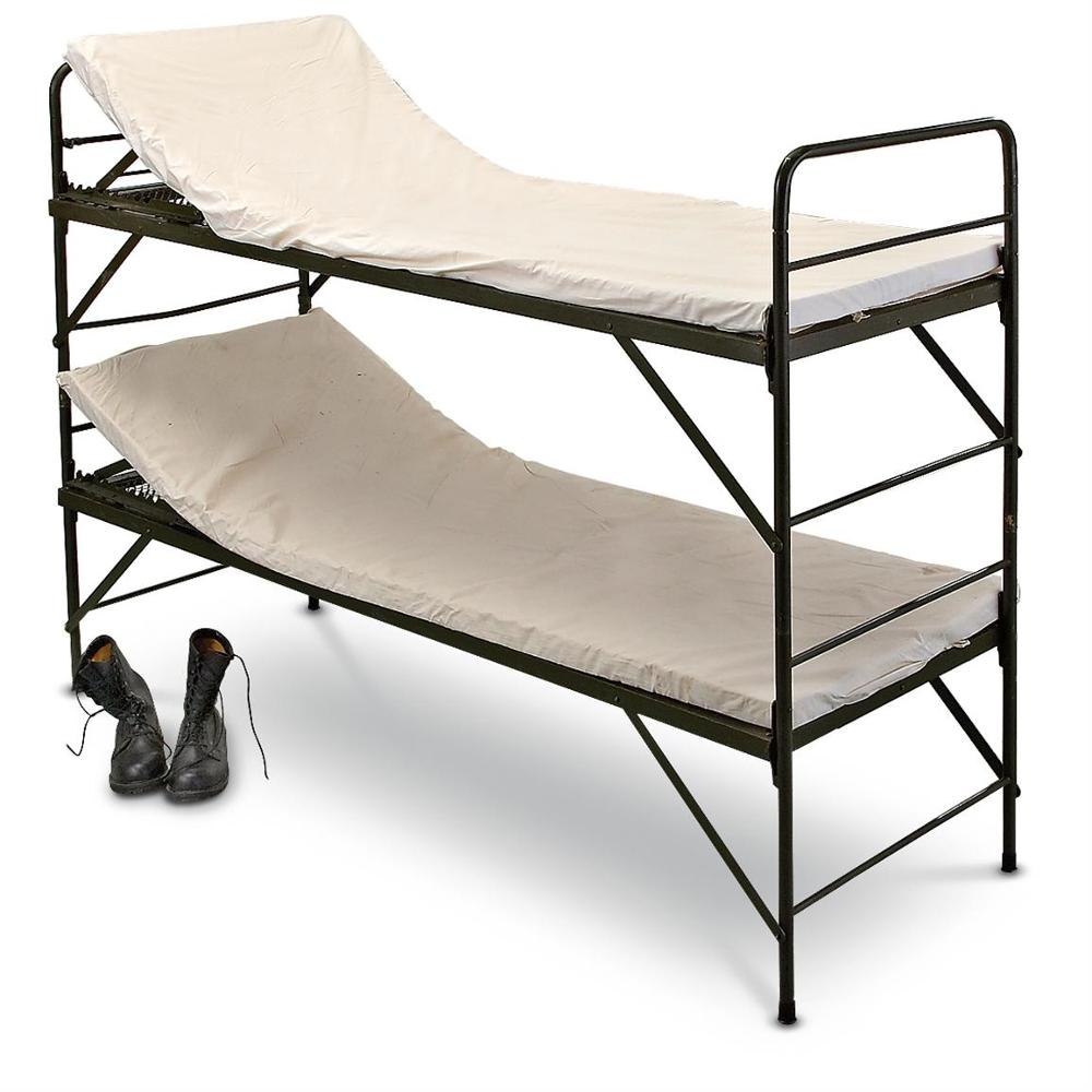 Best Selling Durable Steel Army Beds for Military Camping Use