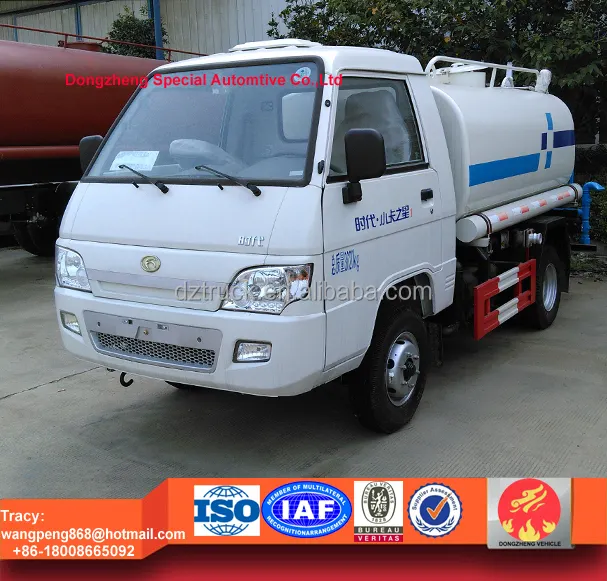 Foton mini su tankeri kamyonu, 2-3tons su püskürtme kamyonu, 2000 litre sulama kamyon satılık