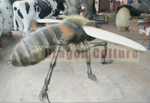 2024 gran calidad Superior Popular impermeable gran oferta abeja <span class=keywords><strong>Robot</strong></span> Zigong Animatronic animal abeja modelo con sonido para zoológico - Product Image 4
