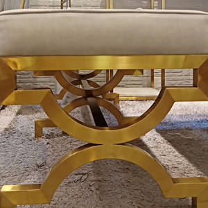 كرسي غرفة الجلوس, كرسي غرفة المعيشة ، كرسي من الفولاذ المقاوم للصدأ ، جلد مخملي ، وسادة طويلة ، كرسي فاخر ، كرسي استرخاء ، أثاث غرفة المعيشة - Product Image 5