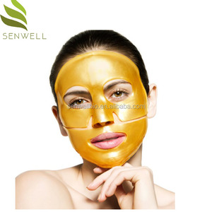 Großhandel Kollagen Kristall 24 Karat <span class=keywords><strong>Gold</strong></span> Gesichts maske Blatt Herstellung - Product Image 3