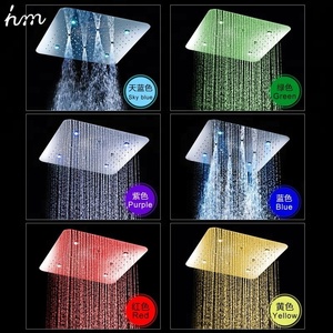 LED สมาร์ท 7 สี Thermostatic ก๊อก<span class=keywords><strong>น</strong></span>้ำสเปรย์<span class=keywords><strong>น</strong></span>วด Celling ติดตั้งชุดฝักบัวอาบน้ำ - Product Image 1