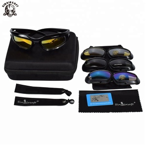 Sports de plein air UV400 protection chasse tactique militaire lunettes airsoft jeu de <span class=keywords><strong>guerre</strong></span> vente lunettes hommes - Product Image 5