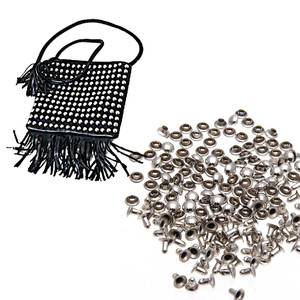 Punk Spikes Goujons Rond Plat Champignon Rivets Décoratifs DIY Set pour Vêtements Vêtements Sac Chaussures <span class=keywords><strong>Rivet</strong></span> En Cuir - Product Image 4