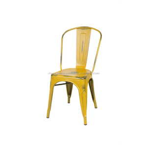 Métal industrielle chaise avec siège en bois utilisé pour restaurant - Product Image 4