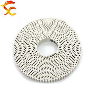 Polyurethane Trắng T5-15MM với lõi thép Chiều rộng vành đai 15mm T5 PU vành đai mở T5 vành đai thời gian - Product Image 3