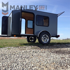 Remolque Todoterreno Manley para 03, de 16 Pies, Pequeño, para Motocicleta, Caravana, Senderismo, Viajes, con Soporte y Suspensión Independiente - Product Image 6