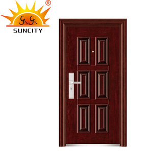 Singolo esterno porte in acciaio <span class=keywords><strong>ingresso</strong></span> principale di vetro prezzo di telaio della porta in acciaio inox - Product Image 2