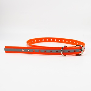 <span class=keywords><strong>Collar</strong></span> de Adiestramiento de Agilidad para Perros de <span class=keywords><strong>TPU</strong></span> y Plástico Reflectante de 3/4 Pulgadas con Logotipo Personalizado para Dispositivos de Caza con GPS, Venta al por Mayor de Fábrica - Product Image 1