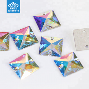 Commercio all'ingrosso 5A cucire a forma di goccia pietra di cristallo di <span class=keywords><strong>vetro</strong></span> per la decorazione dell'indumento - Product Image 5