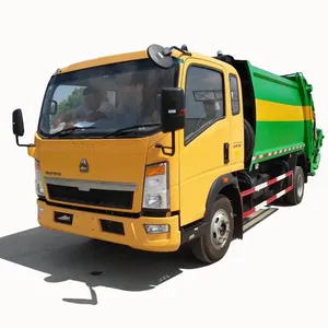 Gunai — camion poubelle compact Howo 4x2, 5 tonnes, pour dubaï, livraison gratuite