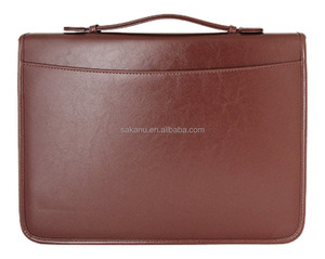 Tùy Chỉnh Zippered Executive Ring Binder Danh Mục Đầu Tư Với Máy Tính Xử Lý Cặp Tài Liệu - Product Image 2