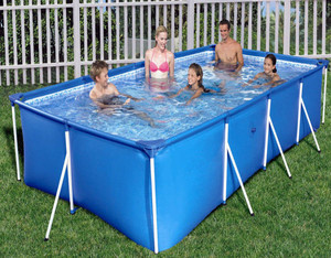 Bestway 56405 Acier Pro Cadre Rectangle Piscine Hors Sol 4.00 m X 2.11 m X 81 cm - Product Image 2