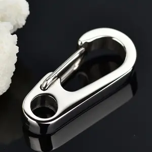 Wholesale bag lock keychain-High Polished Bag Lock Stainless Steel Keychain For Handbags Metal Bag Accessories Zxpj007
