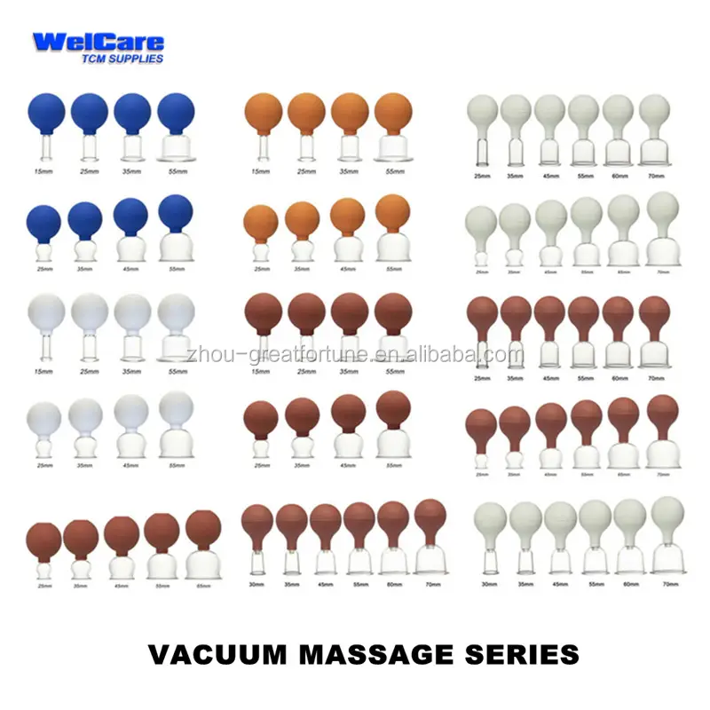 Вакуумный массаж баночный массаж-набор стеклянных баночек-антицеллюлитный баночный массаж VACUUME терапии