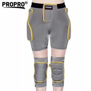 Ensemble pantalon rembourré et genouillères, avec coussinet noir et gris, pour le Ski, le vélo, le vtt, la Snowboard, la neige, le sport, disponible en chine, prix d'usine - Product Image 3