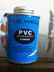 Cola de secagem rápida de pvc do cimento/da água do tubo do pvc
