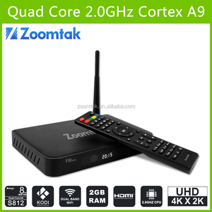 Zoomtak T8 plus Amlogic S812 quad core 2 G RAM 16 G EMMC android tv box webcam - Product Image 2