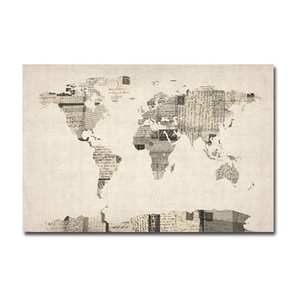 <span class=keywords><strong>Arte</strong></span> della parete <span class=keywords><strong>per</strong></span> la decorazione della casa grande mappa del mondo 1 pannello di tela stampa digitale moderno sicuro sacchetto a bolle personalizzato stampato su tela superiore Art - Product Image 2