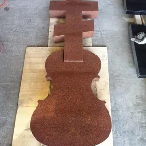 Lápidas/monumentos de guitarra de granito únicos personalizados JK