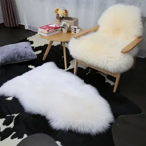 Neue flauschige Schafs haut Teppich Weiche Kunst pelz matten Schlafzimmer Teppiche