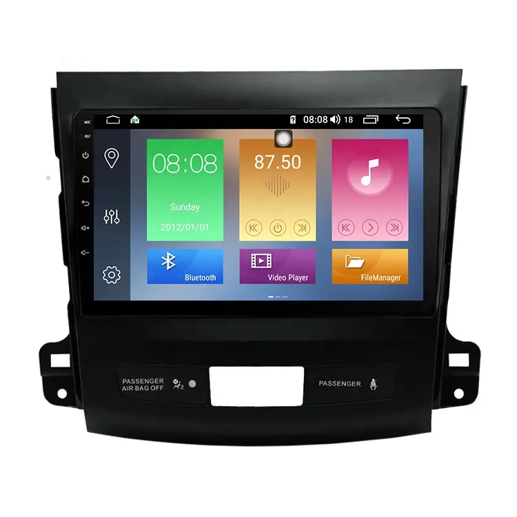 IOKONE Nuovo Supporto Carplay ADAS Android 9.0 di Navigazione Per Auto Per Mitsubishi Outlander 2006 2007 2008 2009-2012