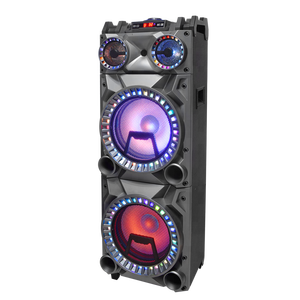 Bafle-caja de madera de 10 pulgadas, 10000watss, usb, TF, radio, karaoke, gran potencia, música, escenario, altavoz con micrófono inalámbrico - Product Image 2