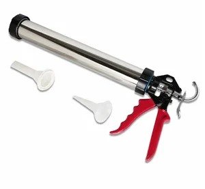 Sausage cement Caulking Gun Manual Drive with Stainless Steel Barrel with high quality