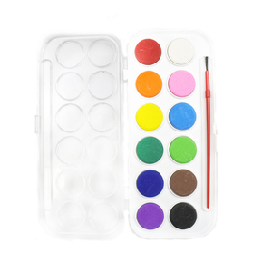 Vendita calda a buon mercato prezzo di 2.8 centimetri 12 solido di colore Non tossico a base di acqua lavabile penna di colore di acqua della torta e bambini aquarell set di vernice - Product Image 4