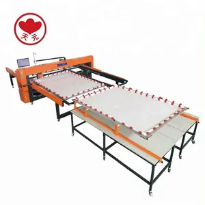 Tian Yuan 1500gsm hfj 26f 2 singer needle sale 1 computerized quilting mattress machine Computerized single head