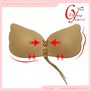 Lala <span class=keywords><strong>Déesse</strong></span> Dames Sexy Nude Noir Couleur Ange Push up Soutien-Gorge - Product Image 3