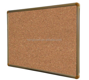 <span class=keywords><strong>Bacheca</strong></span> in Sughero con Superficie in Acciaio Laccato Giallo, Misure Personalizzabili, con Cornice in Alluminio Argento, Penna Cancellabile e Magneti - Product Image 2