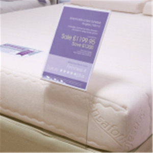 Porta Etichette in Acrilico Trasparente Personalizzato per Materassi, Espositore in Plexiglass per Negozi di Mobili - Product Image 2