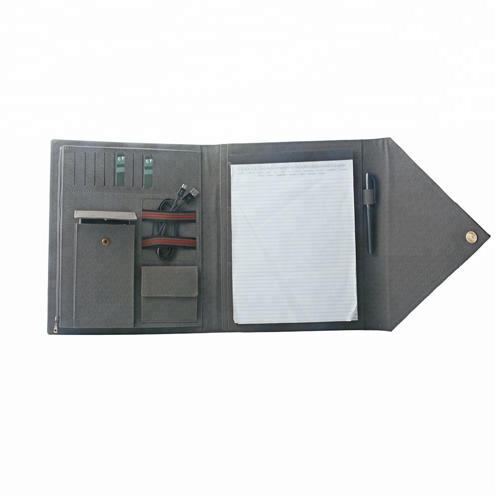 Высококачественная офисная деловая папка-конверт А4 из искусственной кожи для конференций