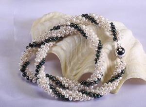 Ensemble de <span class=keywords><strong>bijoux</strong></span> FEIRUN en argent 925 avec perles de pomme de terre AA de 3 mm, ensemble de perles de culture, ensemble de perles d'origine - Product Image 4