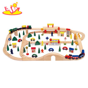 2023 all'ingrosso attività per bambini tavolo da treno in legno per bambini in età prescolare tavolo da treno in legno W04C069 - Product Image 5