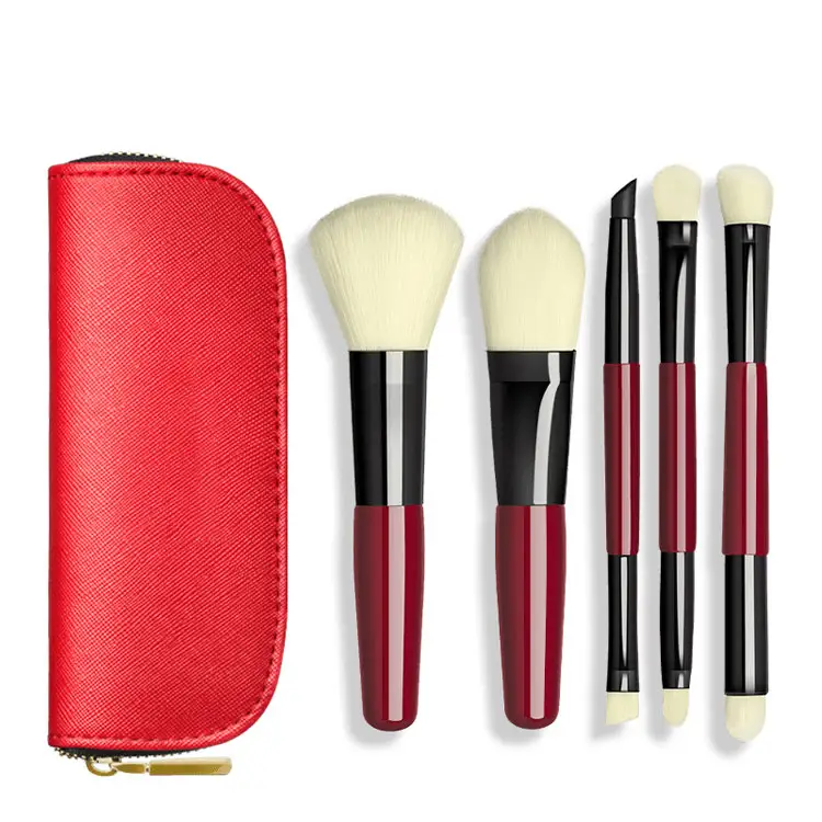 Mini Foundation Powder Eyeshadow Blending Private label Cosmetic Makeup Brush Set