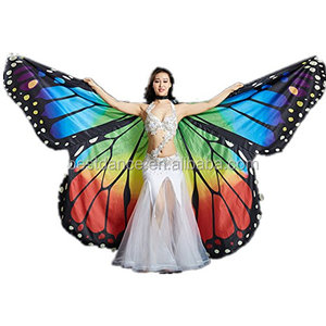 BestDance-<span class=keywords><strong>Disfraz</strong></span> <span class=keywords><strong>de</strong></span> danza del vientre egipcio para mujer y niña, alas <span class=keywords><strong>de</strong></span> mariposa, Ángel Isis para <span class=keywords><strong>bailarina</strong></span> OEM - Product Image 5